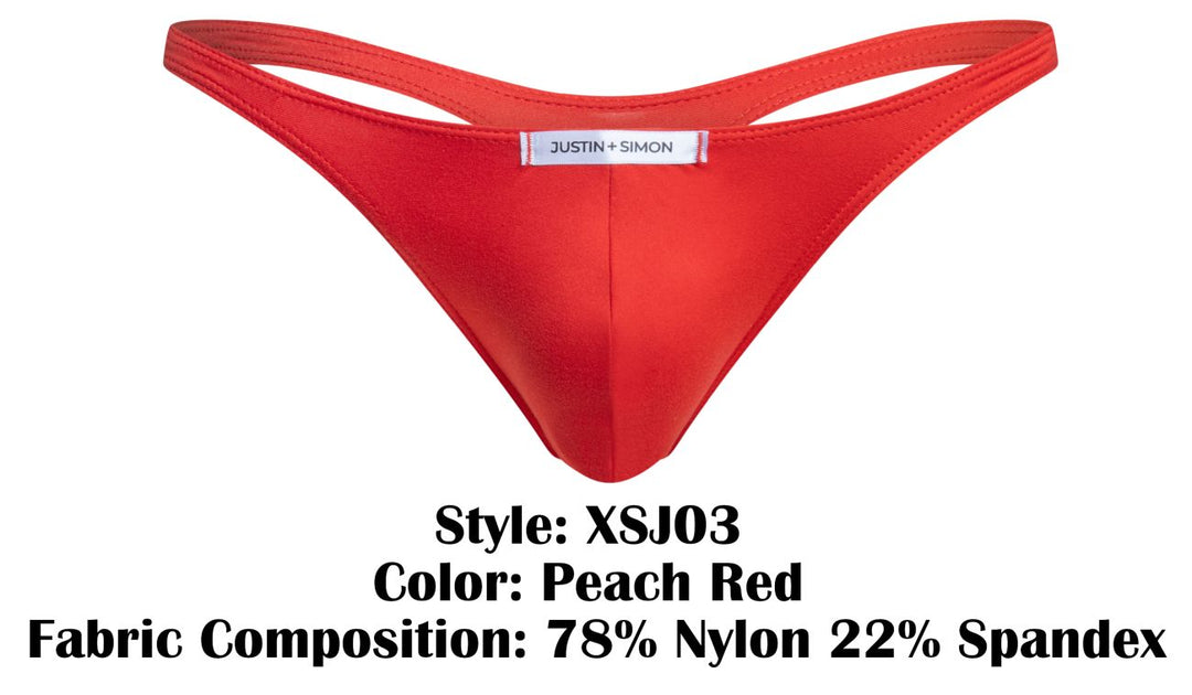 CandyMan XSJ03 Classic Men's Thong in Peach Red – men's thongs