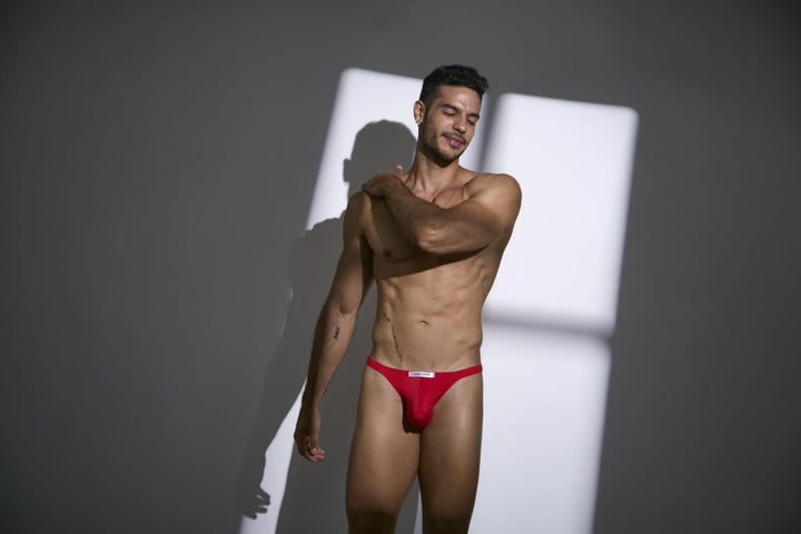 CandyMan XSJ03 Classic Men's Thong in Peach Red – men's thongs