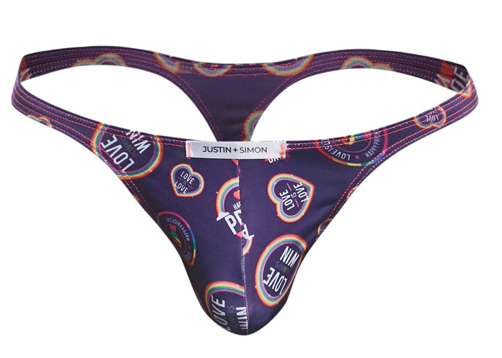 CandyMan JUSTIN+SIMON XSJ03 Classic Men's Thong in Pride – men's thongs