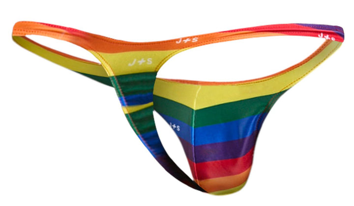 CandyMan JUSTIN+SIMON XSJ03 Classic Men's Thong in Pride Flag – men's thongs