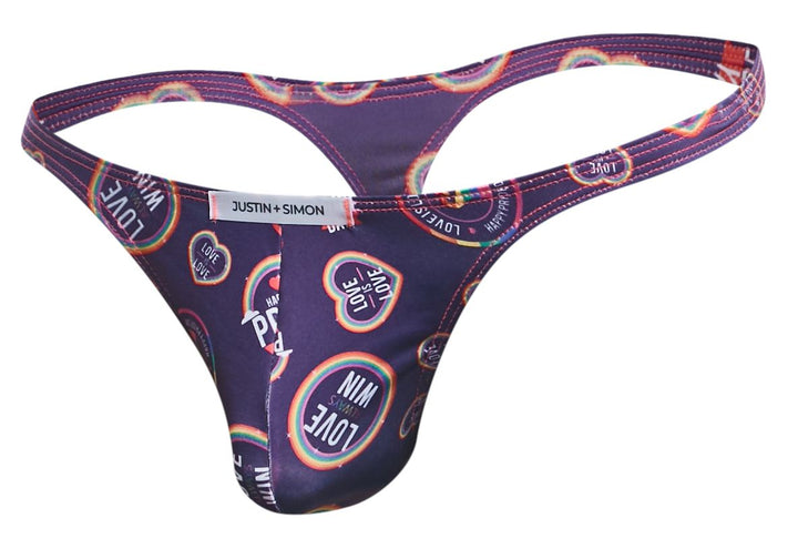 CandyMan JUSTIN+SIMON XSJ03 Classic Men's Thong in Pride – men's thongs