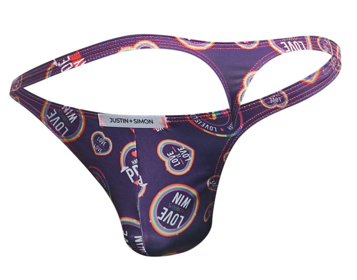 CandyMan JUSTIN+SIMON XSJ03 Classic Men's Thong in Pride – men's thongs