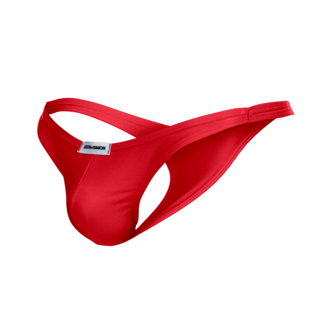 CandyMan JUSTIN+SIMON XSJ03 Classic Men's Thong in Red – men's thongs