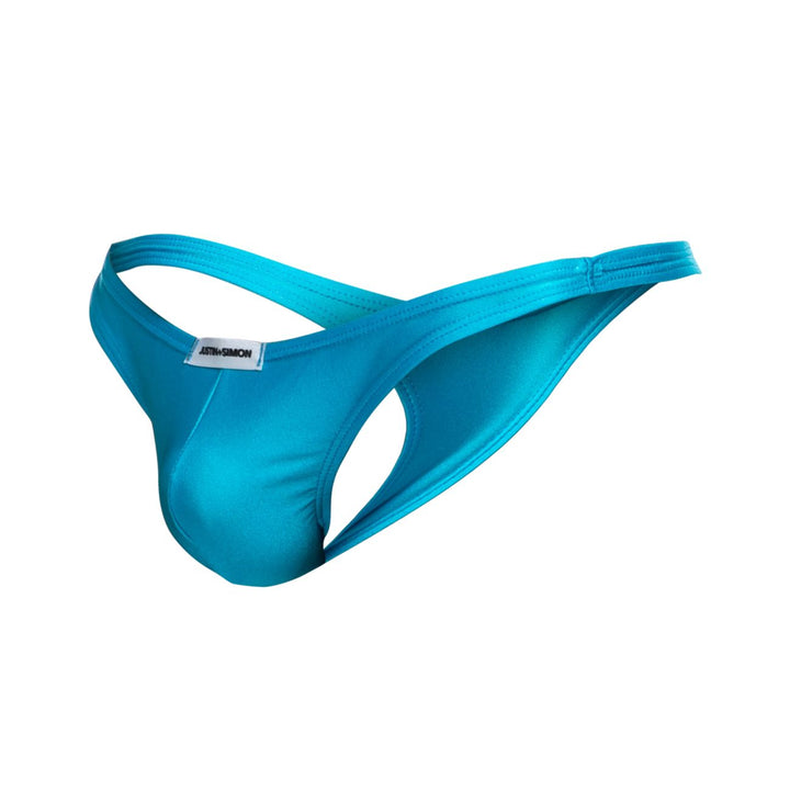 CandyMan JUSTIN+SIMON XSJ03 Classic Men's Thong in Turquoise – men's thongs