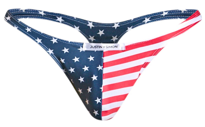 CandyMan JUSTIN+SIMON XSJ03 Classic Men's Thong in Usa Flag – men's thongs
