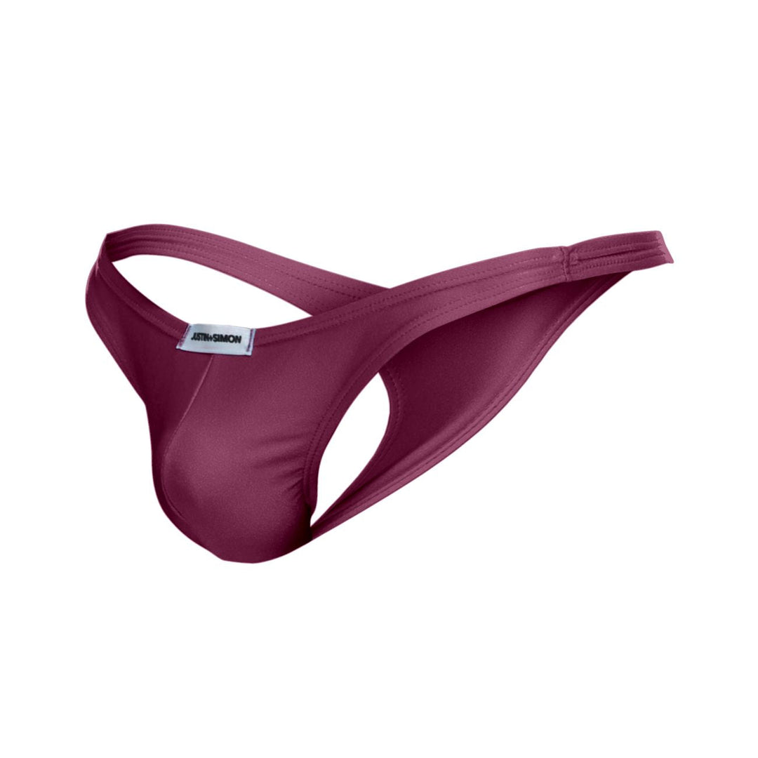 CandyMan JUSTIN+SIMON XSJ03 Classic Men's Thong in Wine – men's thongs
