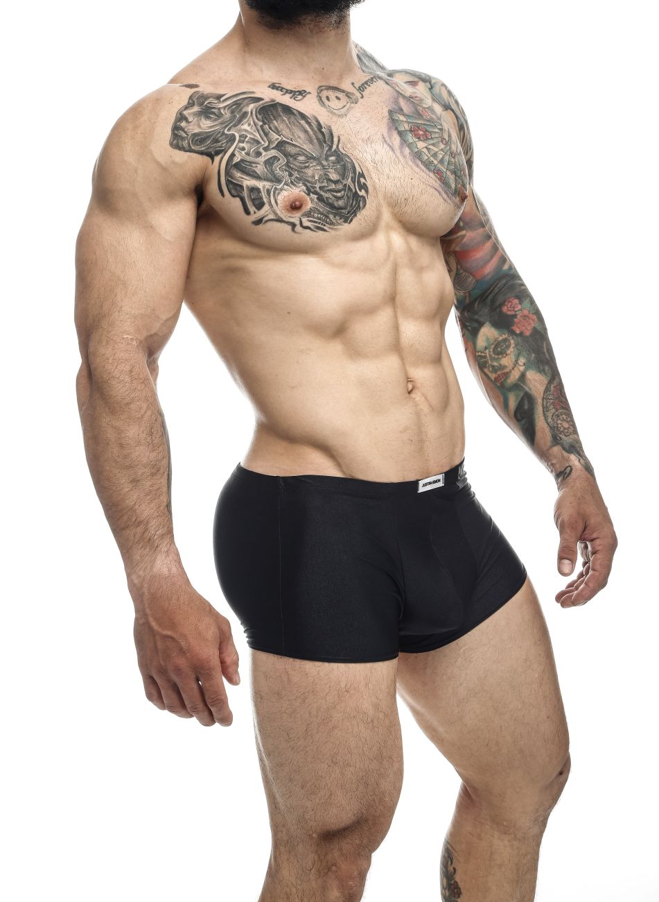CandyMan JUSTIN+SIMON XSJ08 Classic Men's Trunk Underwear in Black – men's trunks