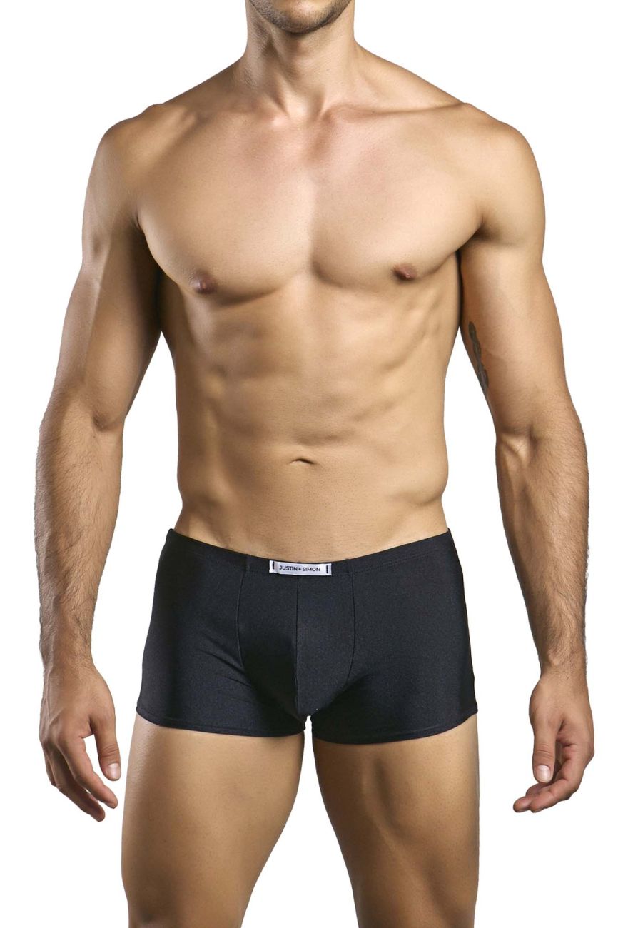 CandyMan JUSTIN+SIMON XSJ08 Classic Men's Trunk Underwear in Black – men's trunks