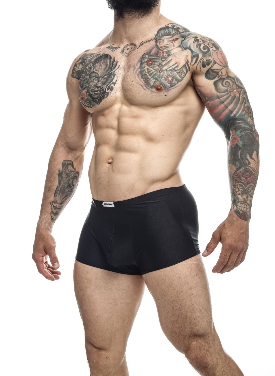 CandyMan JUSTIN+SIMON XSJ08 Classic Men's Trunk Underwear in Black – men's trunks