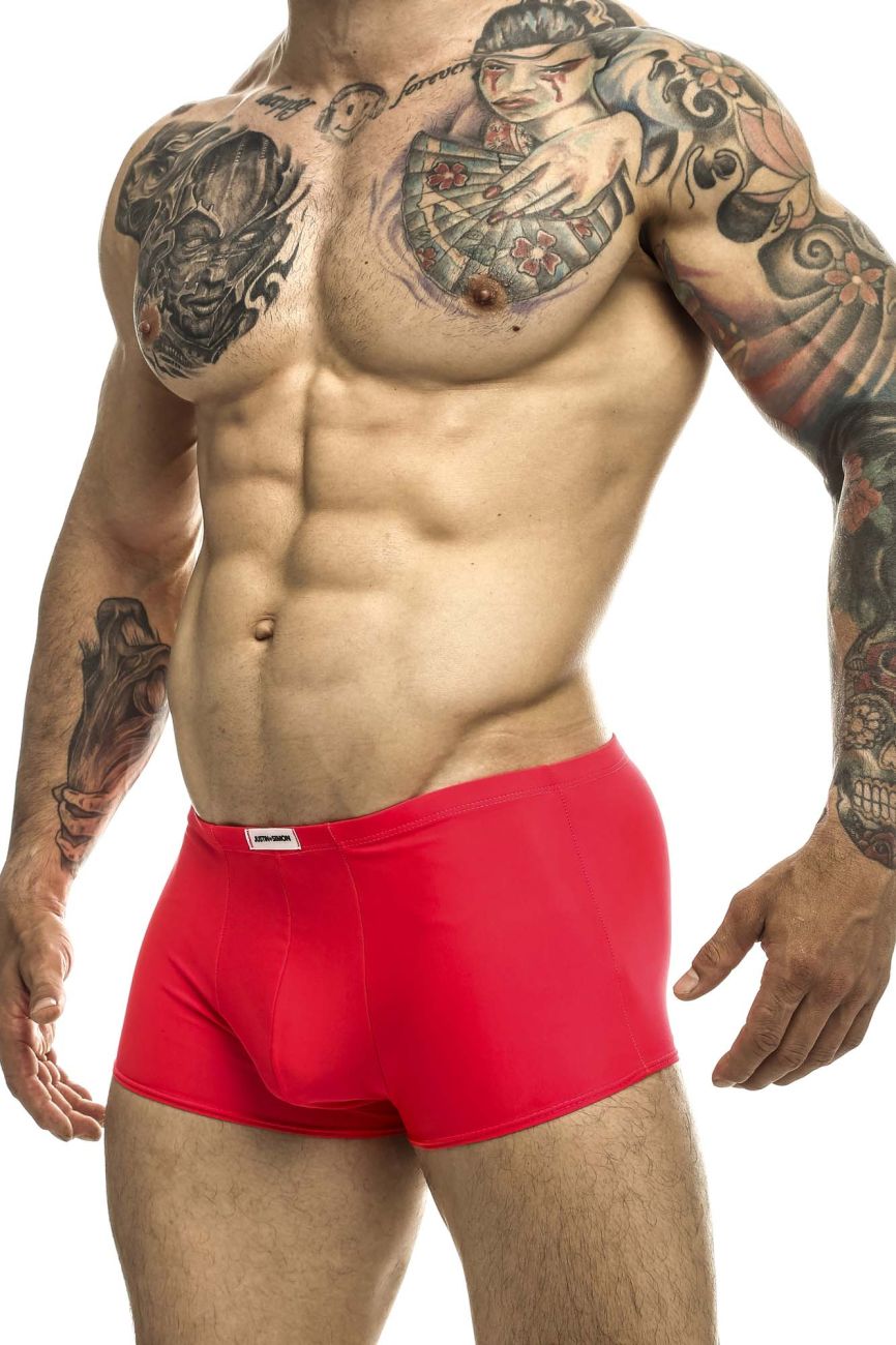 CandyMan JUSTIN+SIMON XSJ08 Classic Men's Trunk Underwear in Coral – men's trunks