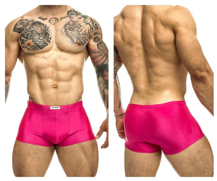 CandyMan JUSTIN+SIMON XSJ08 Classic Men's Trunk Underwear in Hot Pink – men's trunks