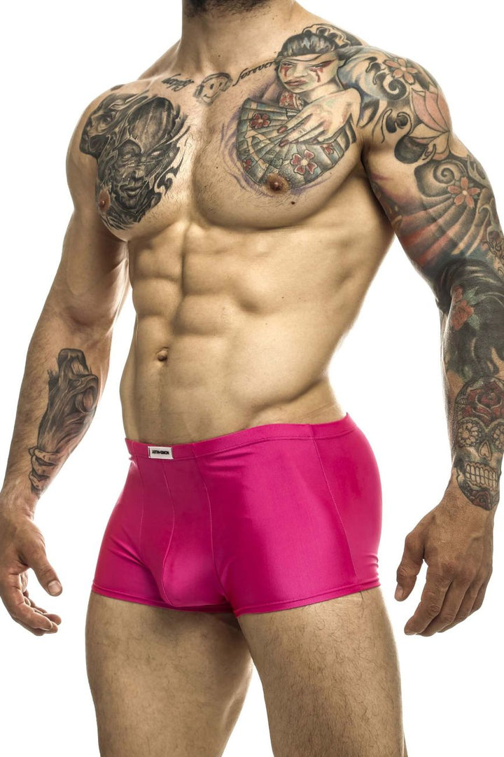 CandyMan JUSTIN+SIMON XSJ08 Classic Men's Trunk Underwear in Hot Pink – men's trunks