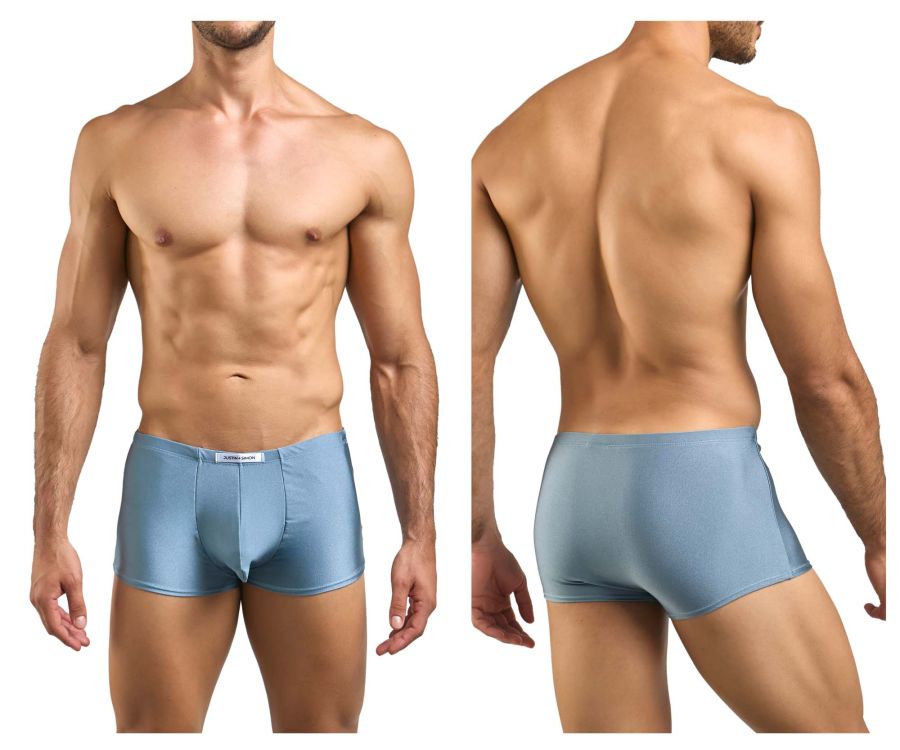 CandyMan JUSTIN+SIMON XSJ08 Classic Boxer Men's Trunk Underwear in Metal Green – men's trunks