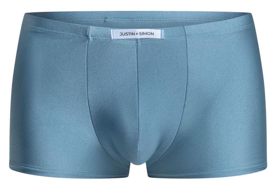 CandyMan JUSTIN+SIMON XSJ08 Classic Boxer Men's Trunk Underwear in Metal Green – men's trunks