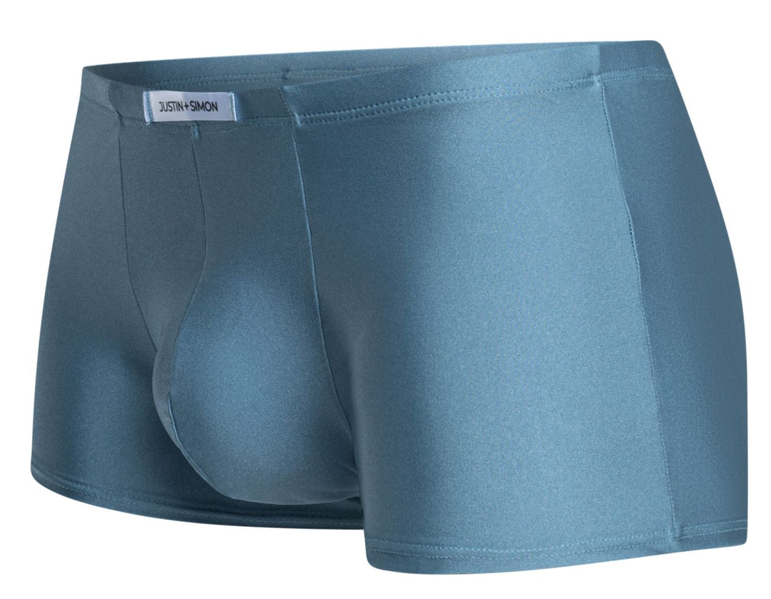 CandyMan JUSTIN+SIMON XSJ08 Classic Boxer Men's Trunk Underwear in Metal Green – men's trunks