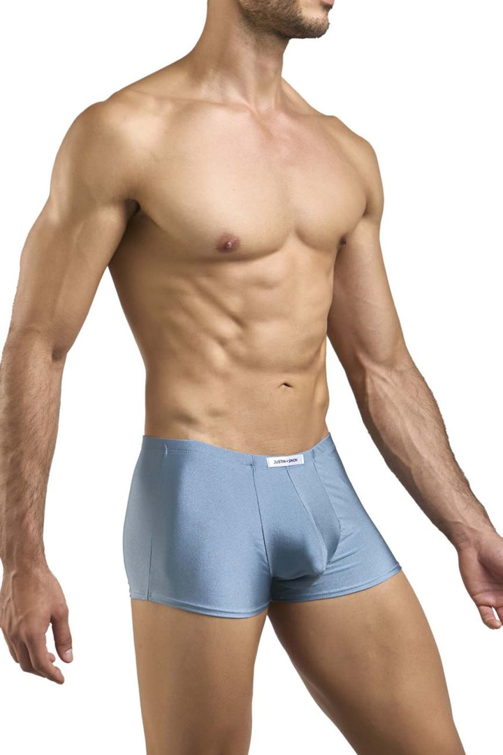 CandyMan JUSTIN+SIMON XSJ08 Classic Boxer Men's Trunk Underwear in Metal Green – men's trunks