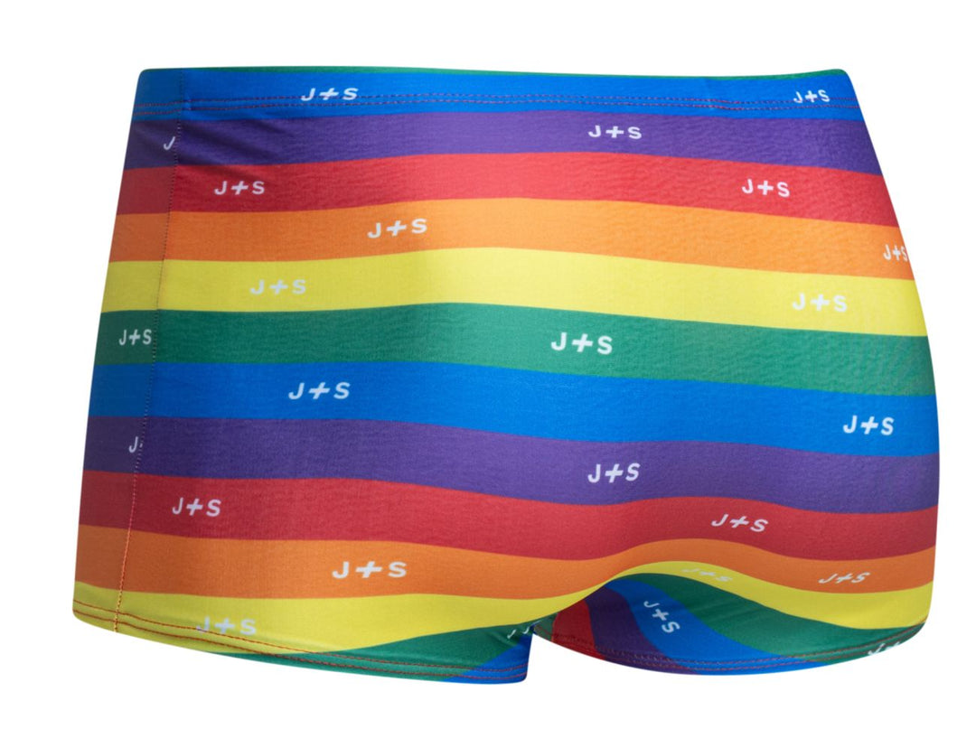 CandyMan JUSTIN+SIMON XSJ08 Classic Boxer Men's Trunk Underwear in Pride Flag – men's trunks