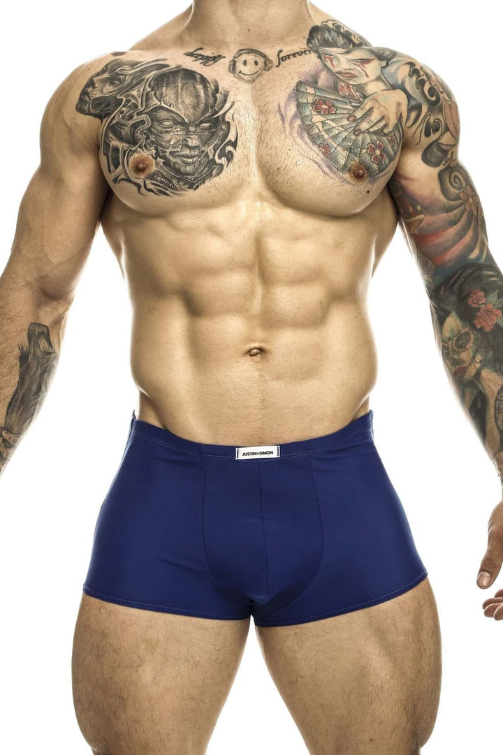 CandyMan JUSTIN+SIMON XSJ08 Classic Men's Trunk Underwear in Royal Blue – men's trunks