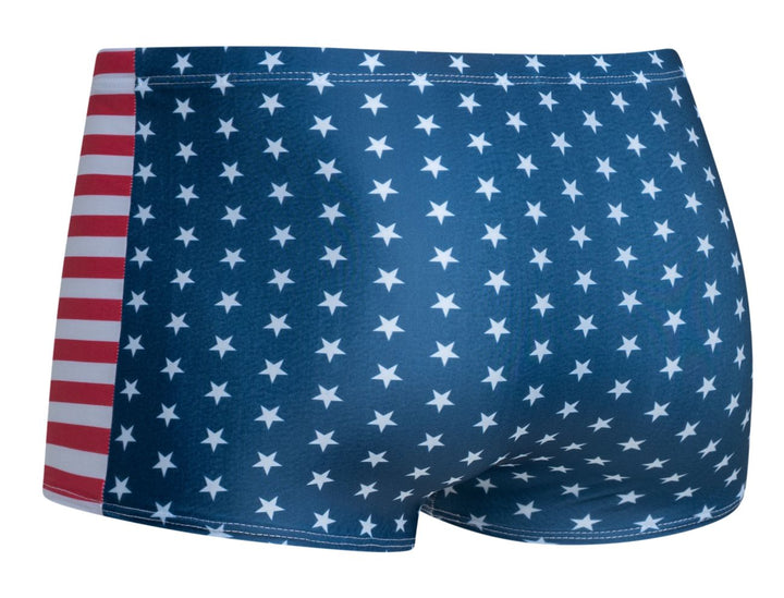 CandyMan JUSTIN+SIMON XSJ08 Classic Boxer Men's Trunk Underwear in Usa Flag – men's trunks