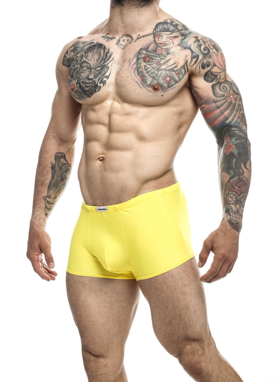 CandyMan JUSTIN+SIMON XSJ08 Classic Men's Trunk Underwear in Yellow – men's trunks