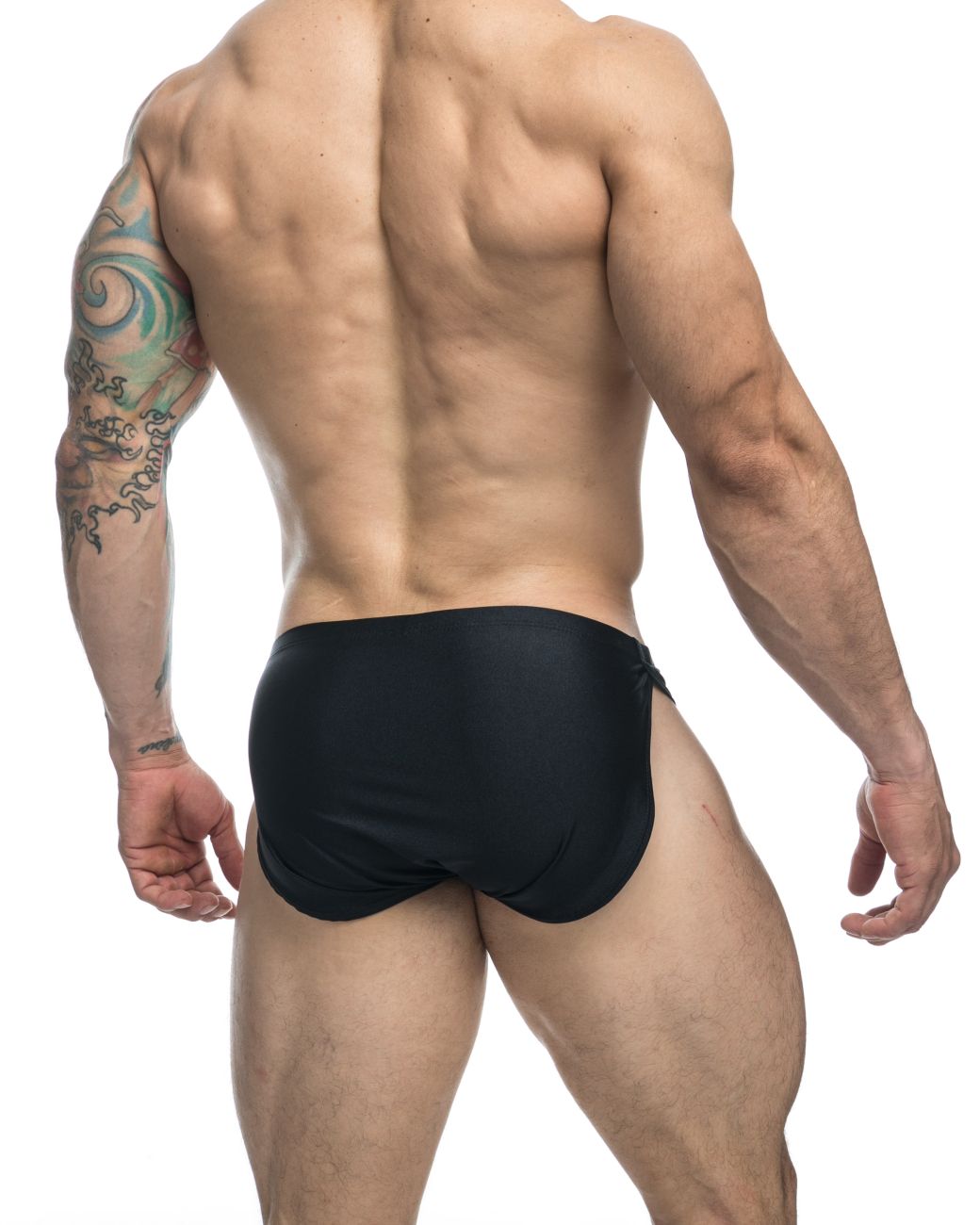 CandyMan JUSTIN+SIMON XSJ09 Running Men's Bikini Brief in Black – men's briefs