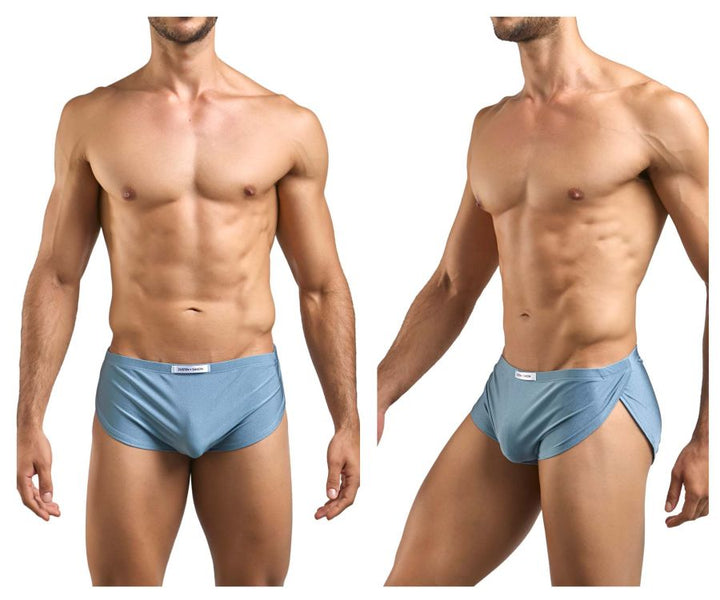CandyMan JUSTIN+SIMON XSJ09 Running Men's Bikini Brief in Metal Green – men's briefs