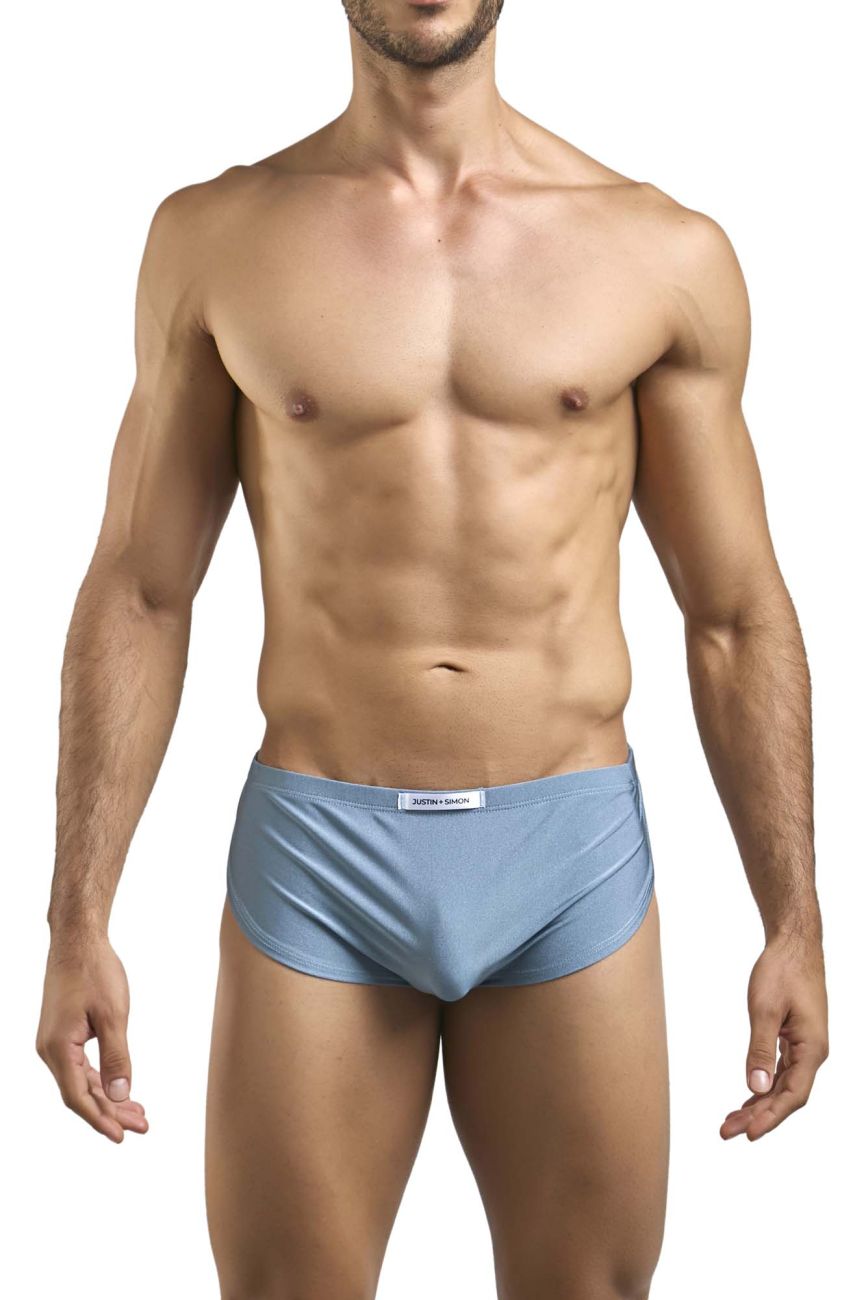 CandyMan JUSTIN+SIMON XSJ09 Running Men's Bikini Brief in Metal Green – men's briefs