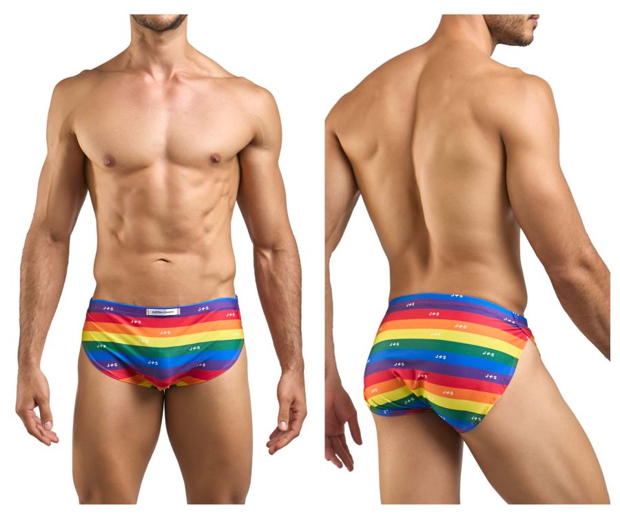 CandyMan XSJ09 Men's Bikini Brief in Pride Flag – men's briefs