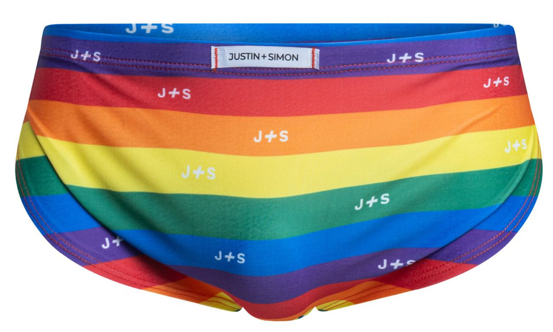 CandyMan XSJ09 Men's Bikini Brief in Pride Flag – men's briefs