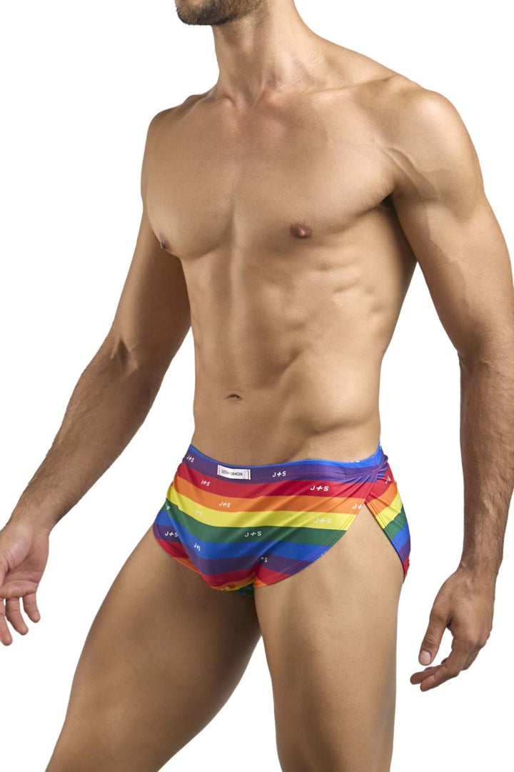 CandyMan XSJ09 Men's Bikini Brief in Pride Flag – men's briefs