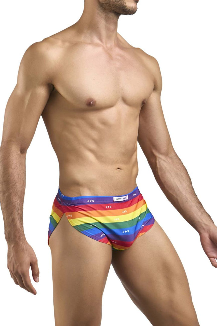 CandyMan XSJ09 Men's Bikini Brief in Pride Flag – men's briefs