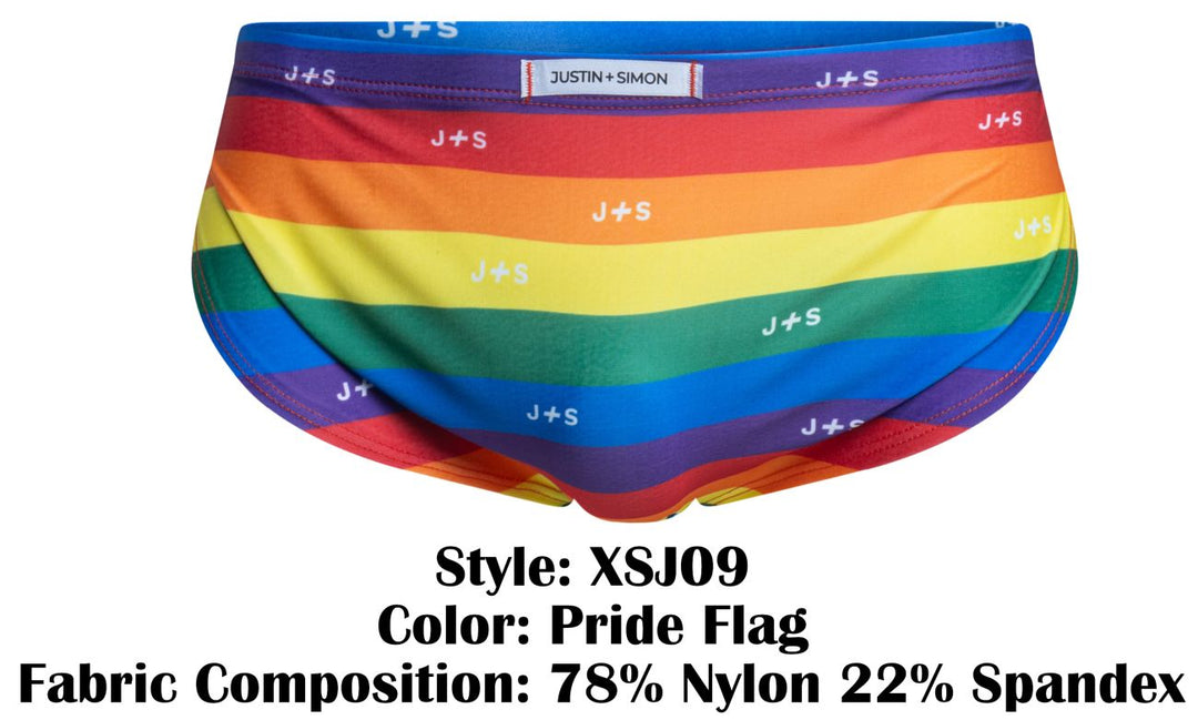 CandyMan XSJ09 Men's Bikini Brief in Pride Flag – men's briefs
