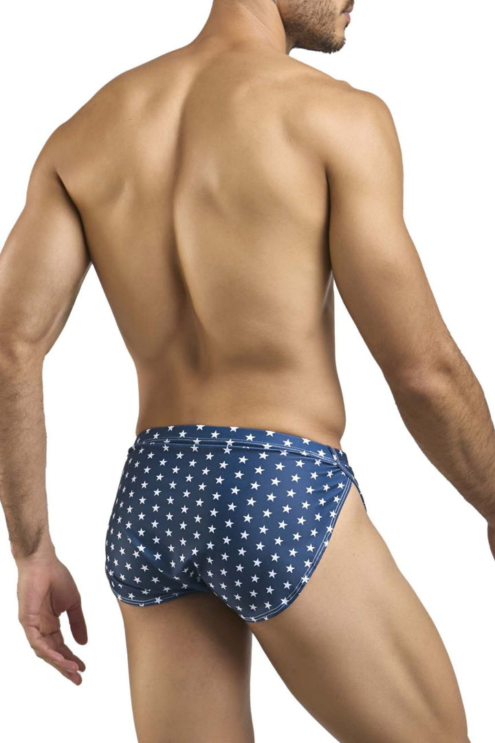 CandyMan JUSTIN+SIMON XSJ09 Running Men's Bikini Brief in Usa Flag – men's briefs