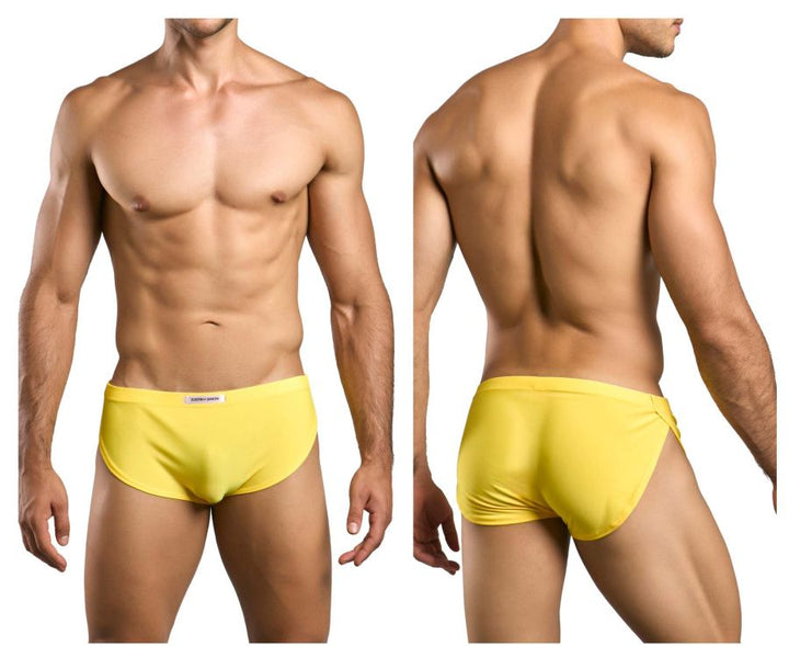 CandyMan JUSTIN+SIMON XSJ09 Running Men's Bikini Brief in Yellow – men's briefs