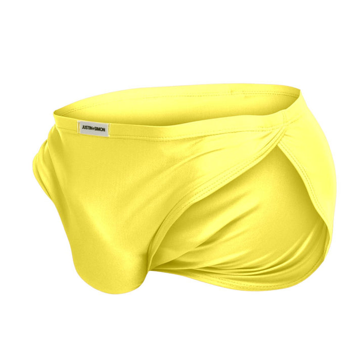 CandyMan JUSTIN+SIMON XSJ09 Running Men's Bikini Brief in Yellow – men's briefs