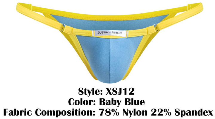 CandyMan JUSTIN+SIMON XSJ12 Men's Bikini Brief in Baby Blue – men's briefs