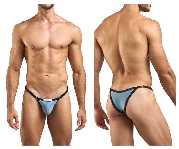 CandyMan JUSTIN+SIMON XSJ12 Men's Bikini Brief in Metal Green – men's briefs