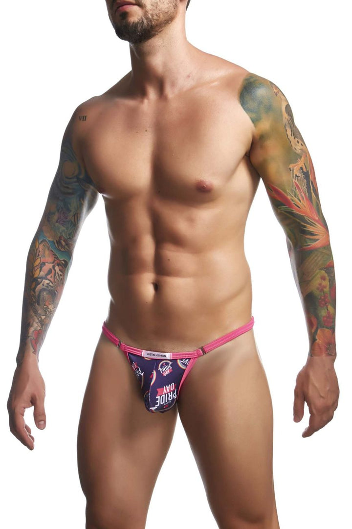 CandyMan JUSTIN+SIMON XSJ12 Men's Bikini Brief in Pride – men's briefs