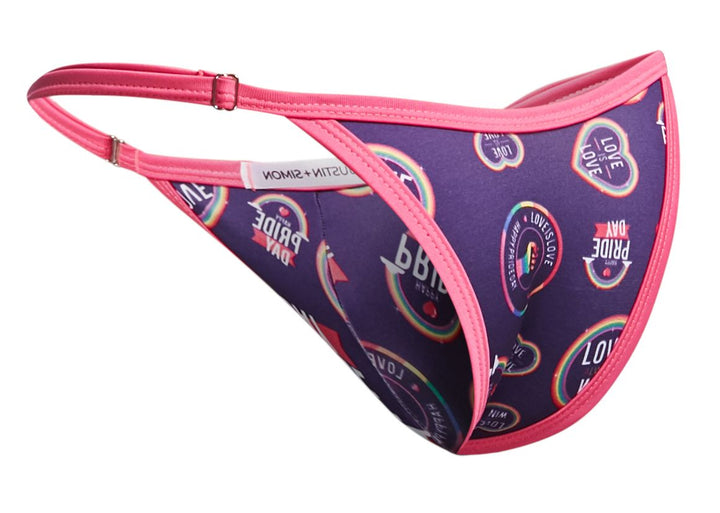 CandyMan JUSTIN+SIMON XSJ12 Men's Bikini Brief in Pride – men's briefs