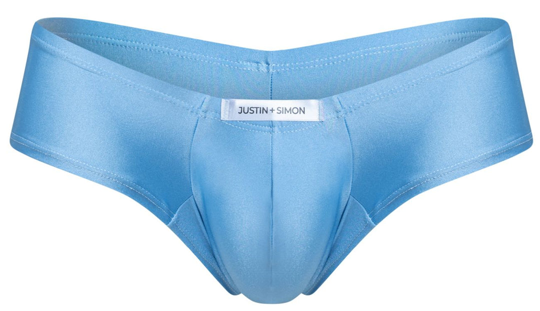 CandyMan JUSTIN+SIMON XSJ13 Cheeky Bulge Boxer Men's Trunk Underwear in Baby Blue – men's trunks
