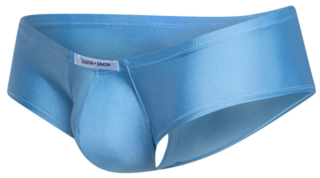 CandyMan JUSTIN+SIMON XSJ13 Cheeky Bulge Boxer Men's Trunk Underwear in Baby Blue – men's trunks