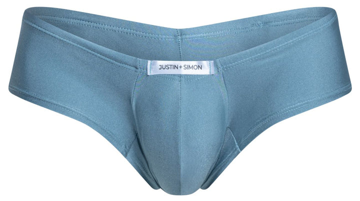 CandyMan JUSTIN+SIMON XSJ13 Cheeky Bulge Boxer Men's Trunk Underwear in Metal Green – men's trunks