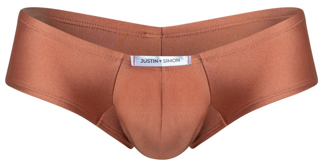 CandyMan JUSTIN+SIMON XSJ13 Cheeky Bulge Boxer Men's Trunk Underwear in Ochre – men's trunks