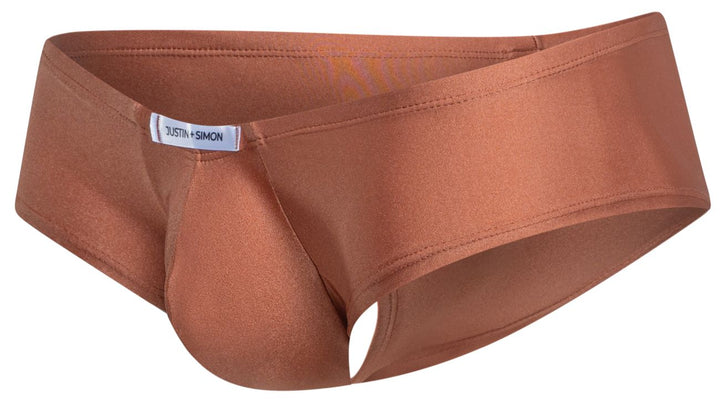 CandyMan JUSTIN+SIMON XSJ13 Cheeky Bulge Boxer Men's Trunk Underwear in Ochre – men's trunks