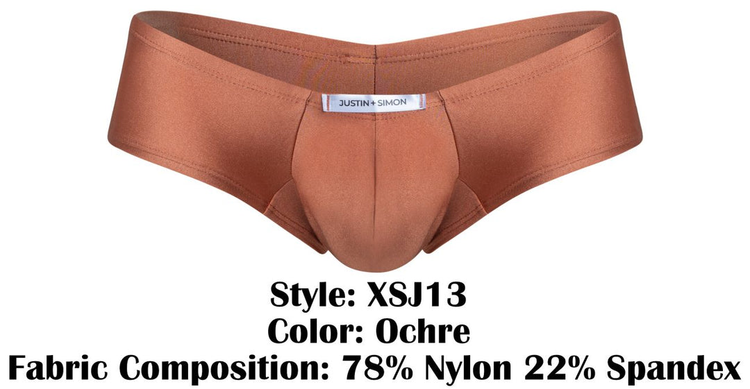 CandyMan JUSTIN+SIMON XSJ13 Cheeky Bulge Boxer Men's Trunk Underwear in Ochre – men's trunks