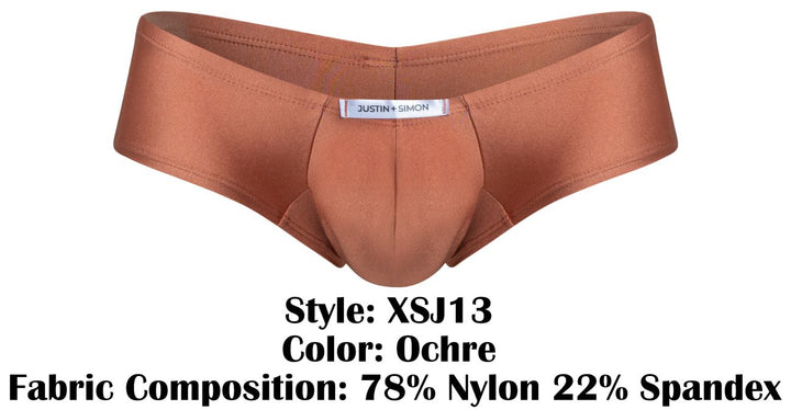 CandyMan JUSTIN+SIMON XSJ13 Cheeky Bulge Boxer Men's Trunk Underwear in Ochre – men's trunks