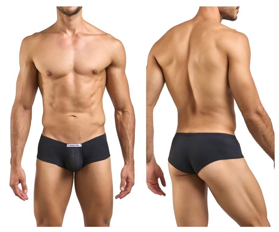 CandyMan JUSTIN+SIMON XSJ13 Cheeky Bulge Boxer Men's Trunk Underwear in Peach Black – men's trunks