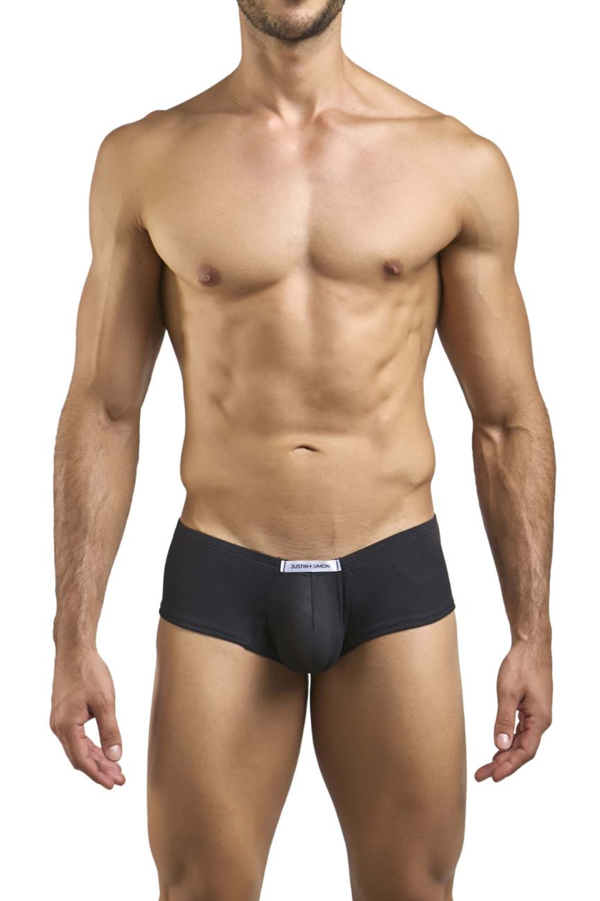 CandyMan JUSTIN+SIMON XSJ13 Cheeky Bulge Boxer Men's Trunk Underwear in Peach Black – men's trunks