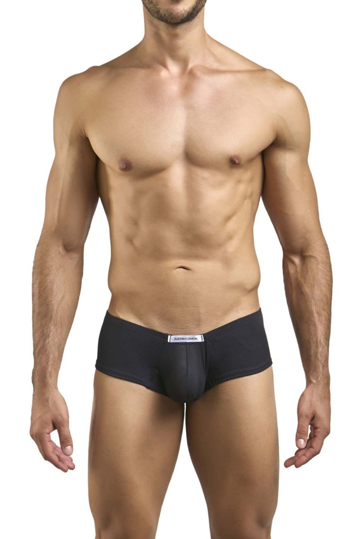 CandyMan JUSTIN+SIMON XSJ13 Cheeky Bulge Boxer Men's Trunk Underwear in Peach Black – men's trunks
