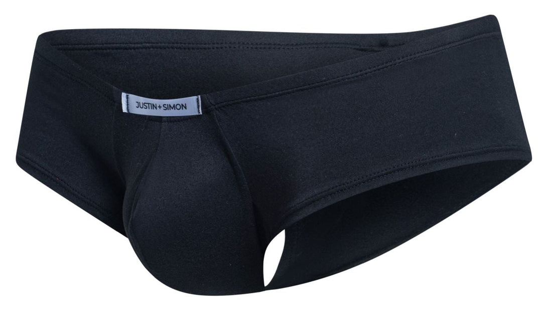 CandyMan JUSTIN+SIMON XSJ13 Cheeky Bulge Boxer Men's Trunk Underwear in Peach Black – men's trunks